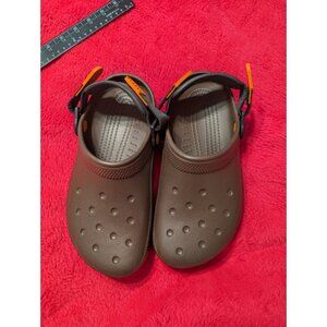 Crocs Classic Slip Resistant Work Clog Coffee Brown M6 W8 209952-21Q